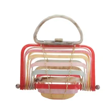 Лето Чистый Сумка-корзинка акриловый чемодан ручки для сумок специального счетчика Bolsa Feminina Sac основной Летний пляж путешествия женские вечерние сумки