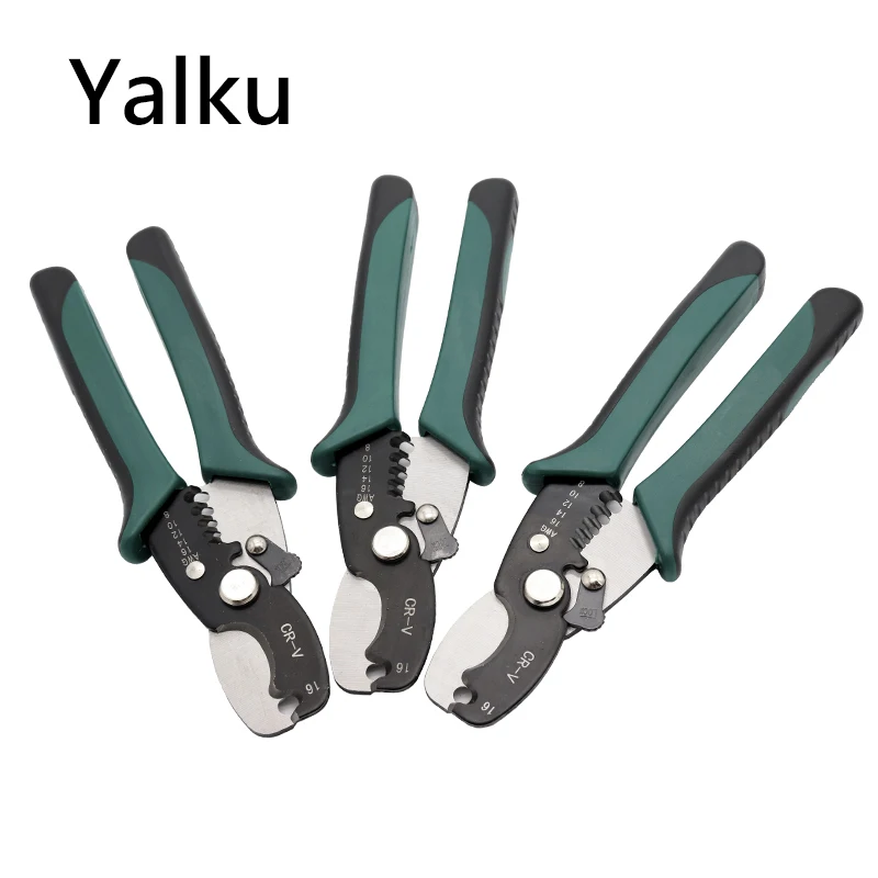 

Yalku Pliers Crimping Tool Pliers Cable Wire Stripper Side Cutter Multitool Pliers Hand Tool Wire Stripper Combination Tool