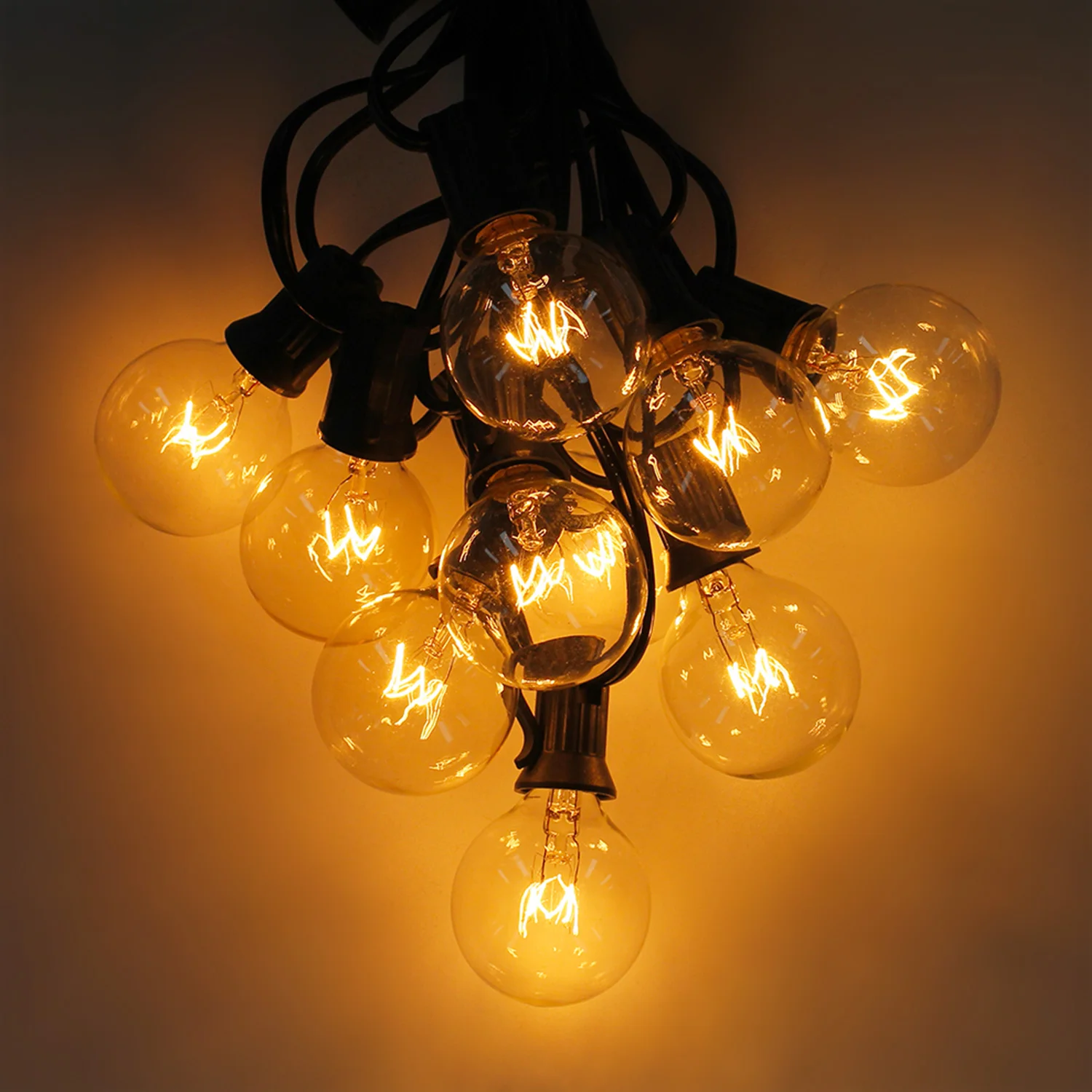 

Warm White Retro Globe Clear Bulbs Waterproof Led String Lights EU/US Plug Indoor&Outdoor Decoration for christmas wedding