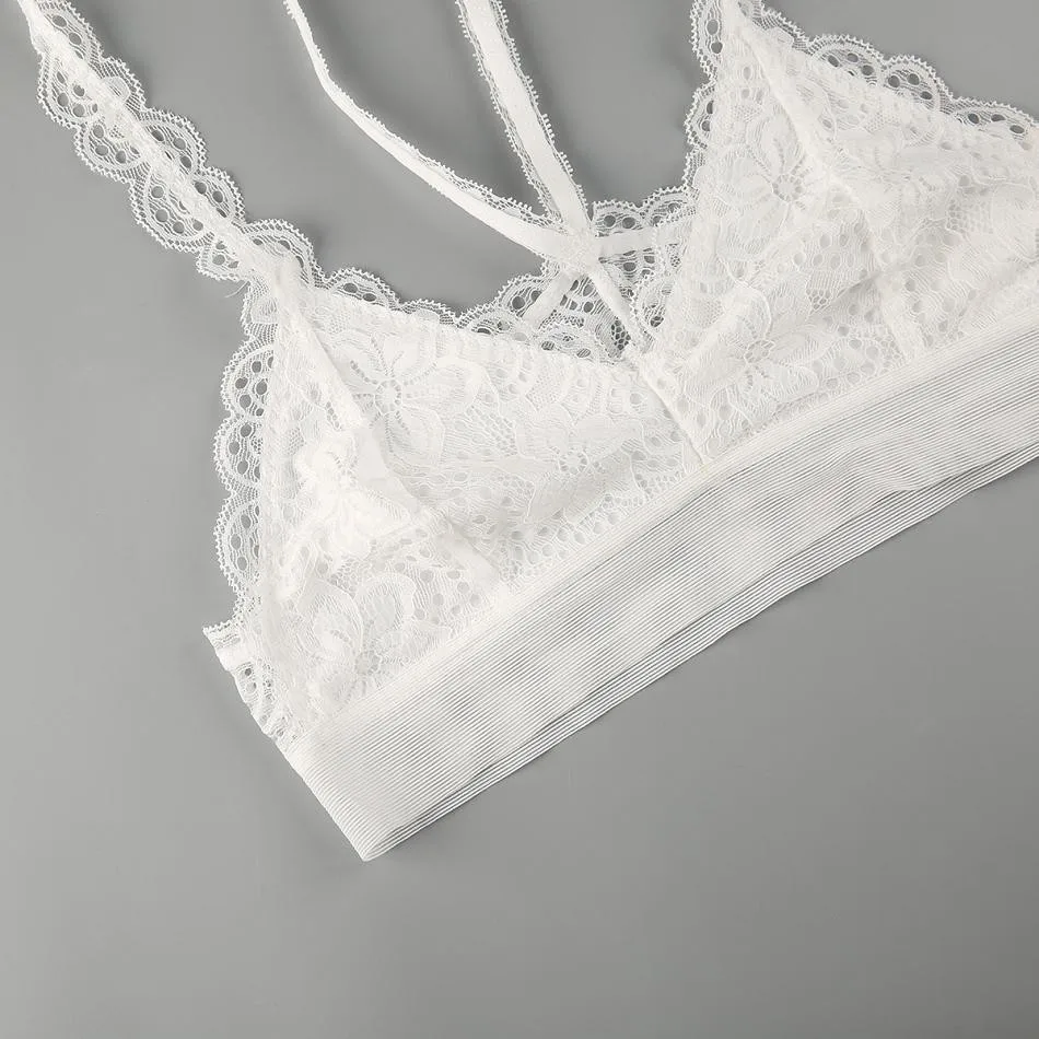 Missomo Lace Porno Women Bra Sheer Sexy Backless VS BH Bralet Modis Push Up Bralette Plus Size Cup Brassiere Erotic Lingerie Top