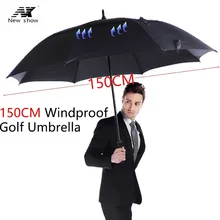 Зонт для гольфа, мужской, сильный, ветрозащитный, полуавтоматический, длинный зонт, большой, Мужской и Женский, деловой зонтик, мужские для 1111