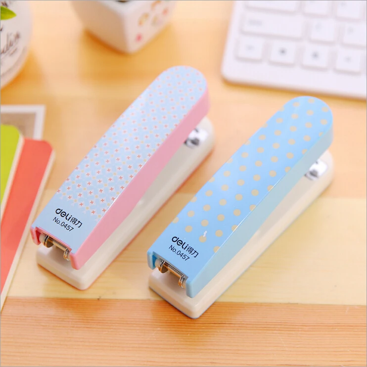 

Clearance Cheapest 1 Pieces Cute Candy Color School Office Medium Stapler Book Sewer