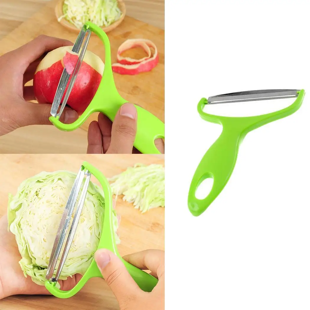 Stainless Steel Vegetable Slicer Multi-function Kitchenware 42g Green Fruit & Tools