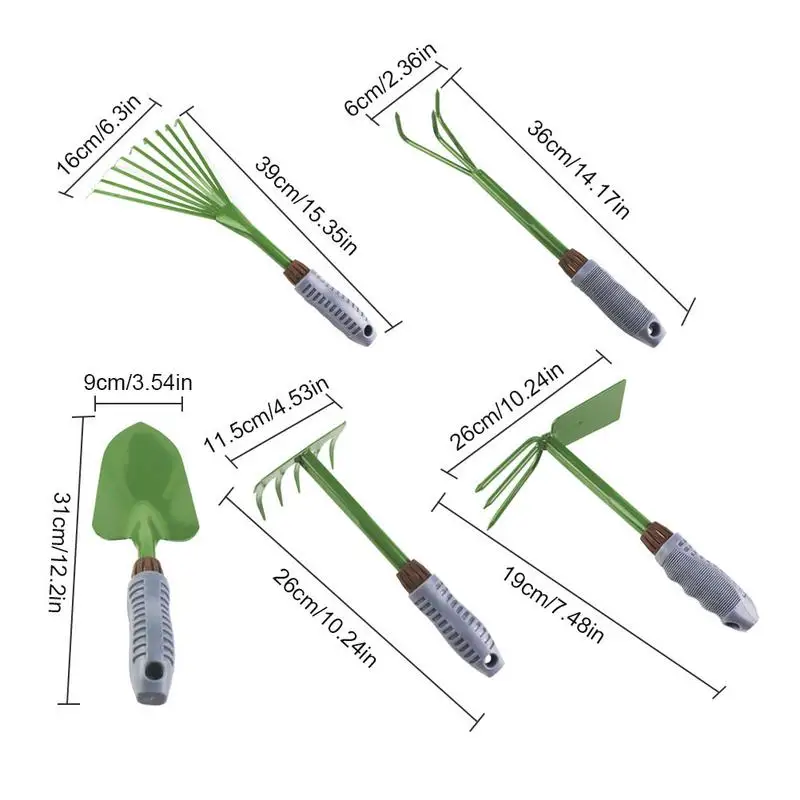 5 шт. инструменты для садоводства в горшках Лопата для ухода за цветами двойного назначения набор инструментов для садоводства ручные инструменты