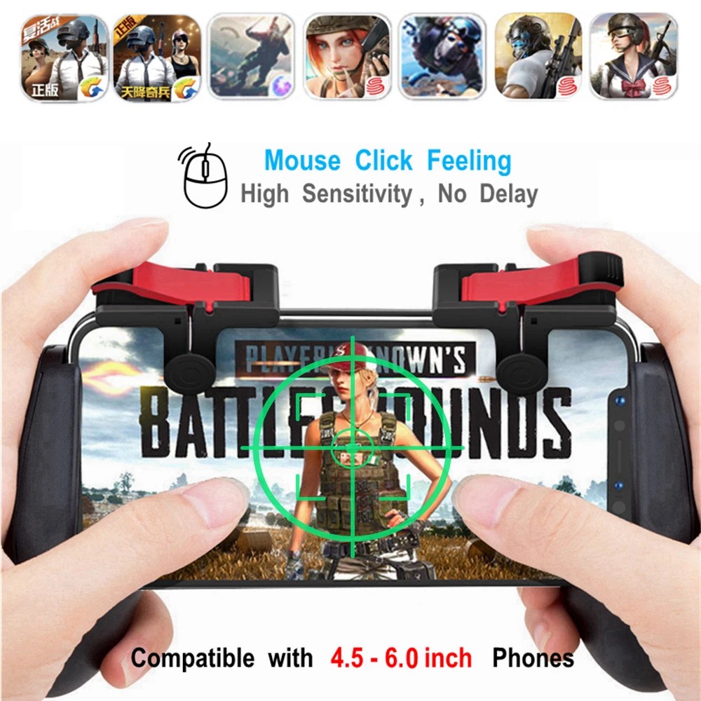  Free Fire PUBG Mobile L1R1 Triggers Gamepad for Brand Phone PUGB Mobil Controller Game Pad L1 R1 Ai
