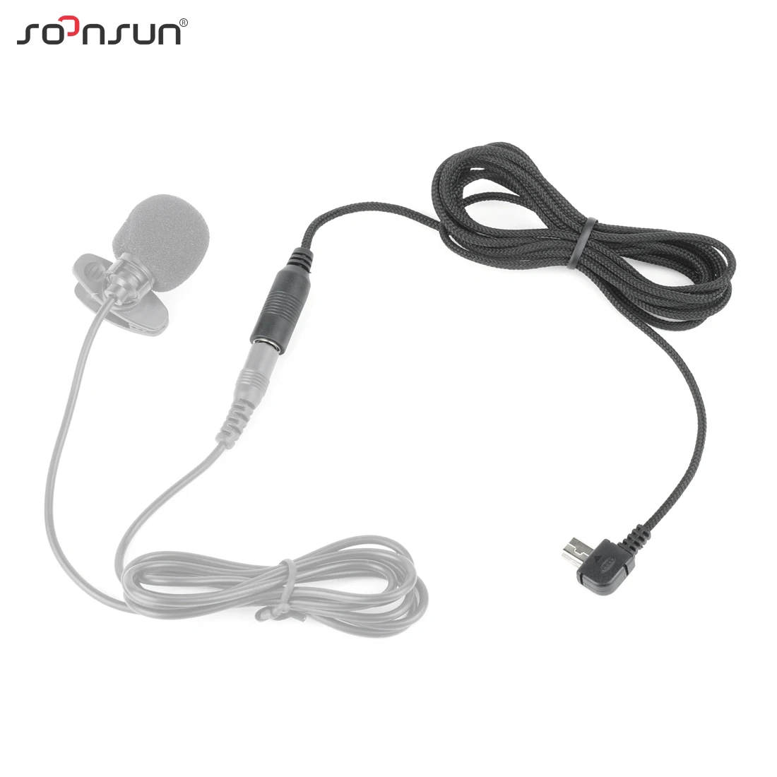 Кабель переходник SOONSUN Mini USB 2 м с внешним микрофоном 3 5 мм для GoPro Hero + 4 аксессуары Go
