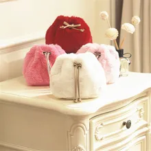Новая милая плюшевая сумка на плечо для маленьких девочек, сумка-мешок, Подарочный Кошелек для монет, детские сумки