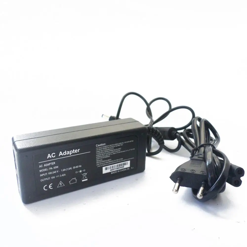 Адаптер переменного тока для Asus AC65 UL50 K501 L4H M5AE A6V A6VC A6VM A8F F2F A2 U52FRF U56E X52F S9 EXA1203YH 19V 3.42A