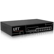 UTT S1080GP 8-портов неуправляемый Гигабитный PoE коммутатор, 8 Портов PoE 150 Вт, 802.3af/at, идеально подходит для Ip-камер