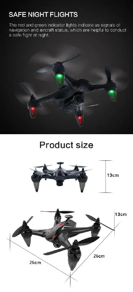 Профессиональный Дрон LeadingStar GW198 с GPS Wi Fi FPV камера улучшенный Квадрокоптер