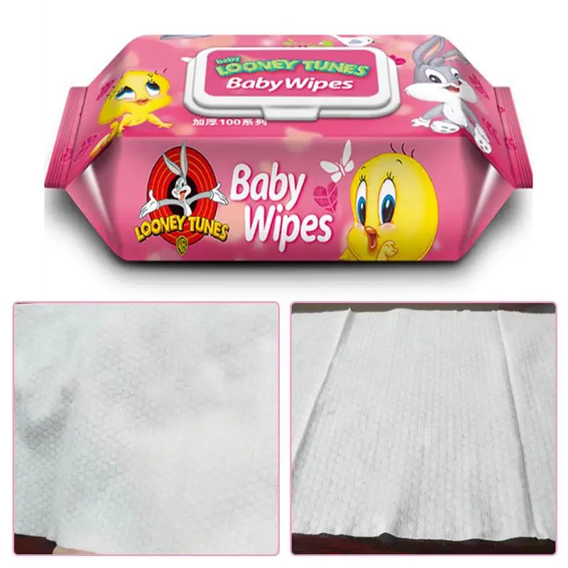 spesifikasi 100 Pcs Air Tisu Bayi Pop Top Paket Sensitif Tisu Basah dengan Cover Anak Yang Baru Lahir Cleaning Ibu dan Anak perlengkapan