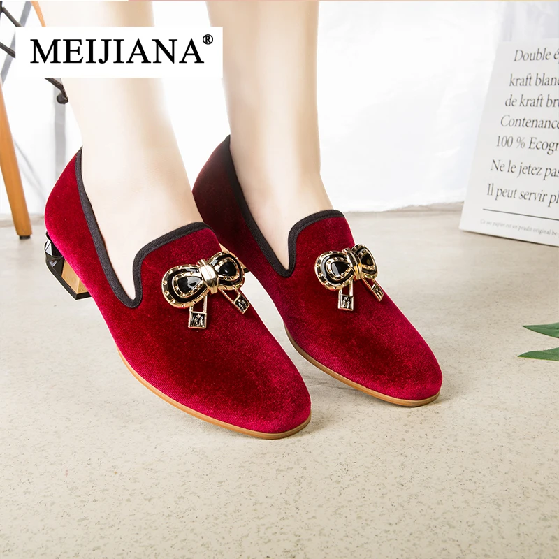 

MEIJIANA Summer Brand Women Pumps 2019 New Women Low Heels Shoes Wedding and Party Shoes