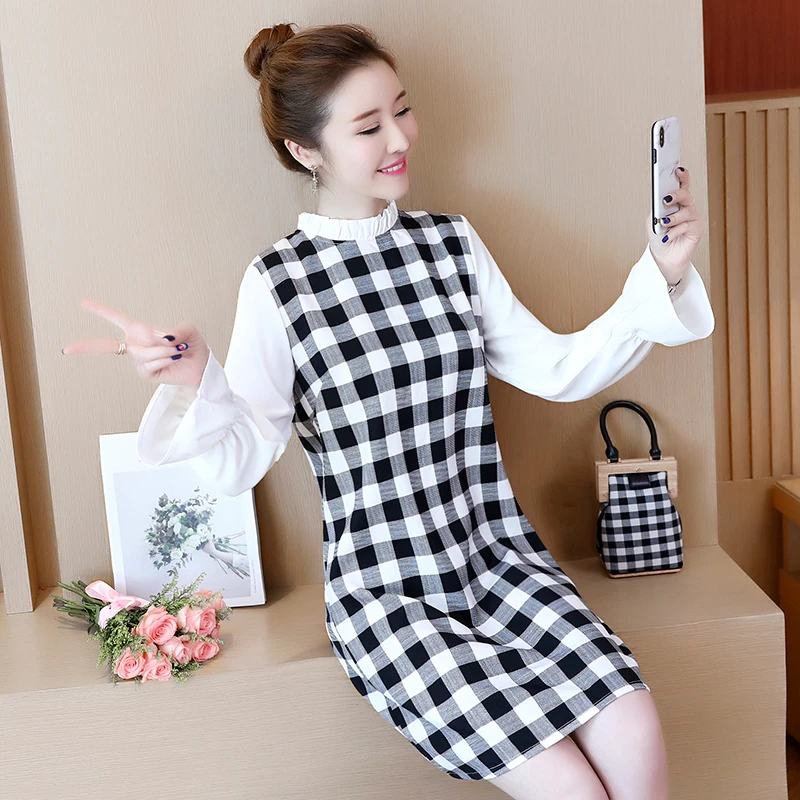 5XL Элегантный дизайн платье Для женщин 2019 новые весенние платья с длинным рукавом