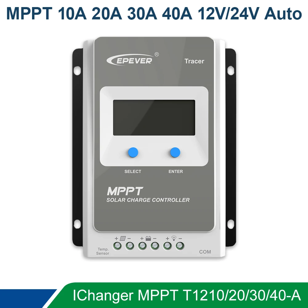 

Solar Charge Controller MPPT 40A/30A/20A/10A LCD Solar Regulator for 12V 24V Lead Acid Lithium-ion Batteries