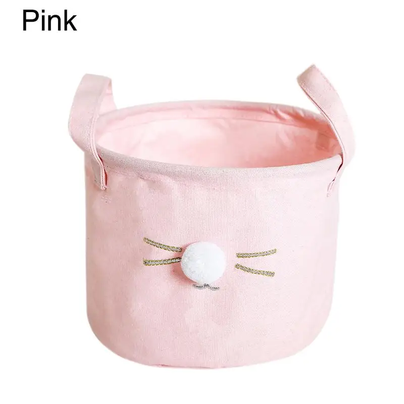 

Hair Ball Cat Cloth Storage Box Handy Stationery Toy Storage Basket Fashion Home Organizer Kitchen Bathroom Supplies