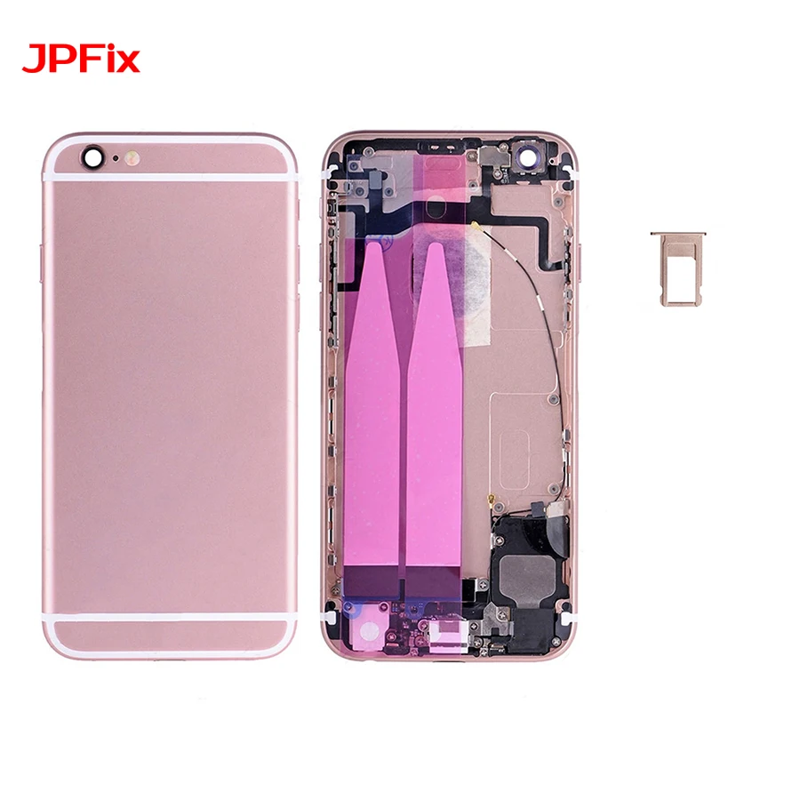 JPFix для iPhone 6 S задняя крышка батарейного отсека чехол для задней части телефона средняя панель Замена с небольшими частями