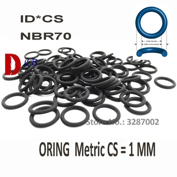 

Nitrile (NBR) 70 ID x CS mm Metric sizes ORing CS =1 mm O-Ring Seals Buna N 70 Rubber gasket