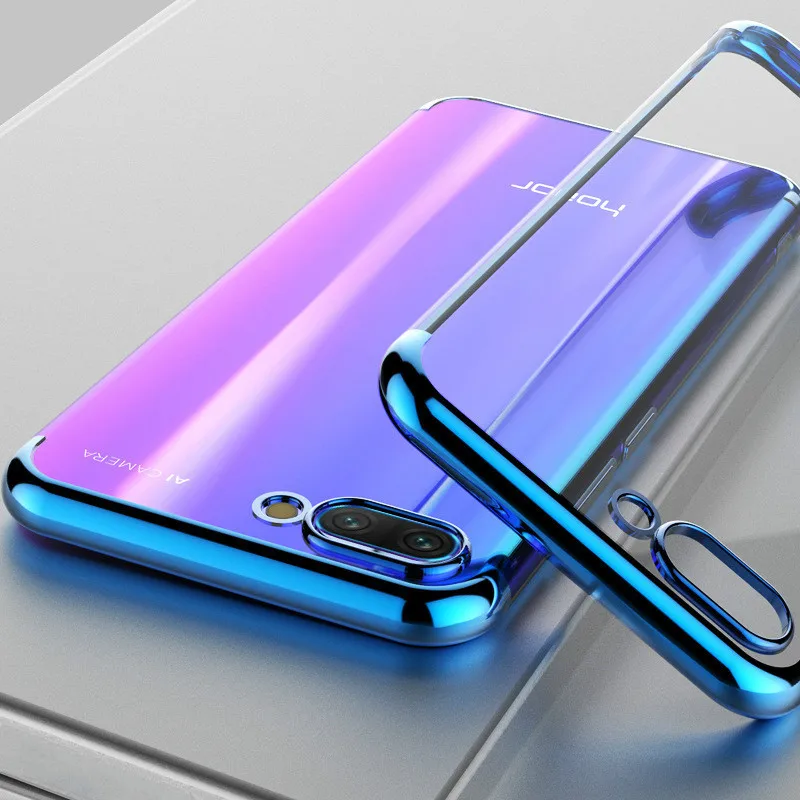 Мягкий чехол из ТПУ с прозрачным покрытием для телефона Huawei Honor 20Pro 9 10 lite 7X 8C 8X P30 P20