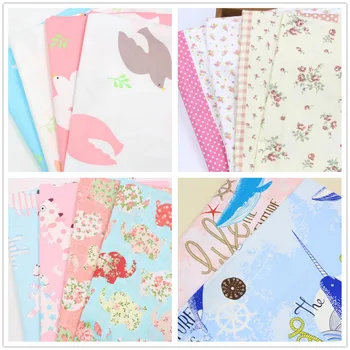 

1617172 ,50cm*50cm 4 color mix cotton fabric , diy handmade patchwork cotton cloth, home textile Free shipping