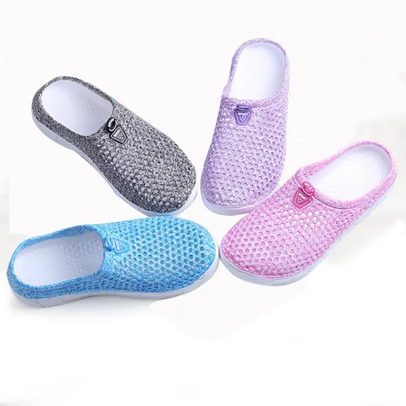 

Womens Sandals 2018 Summer Fashion Out Breathable Beach Slippers Flip Flops EVA Massage Slippers Slides