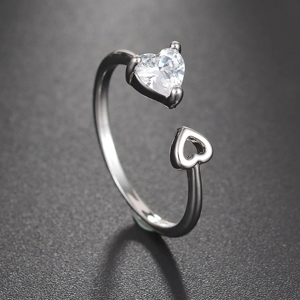 Горячая распродажа Женские минимализм Регулируемые кольца из нержавеющей стали модный стиль высокое качество свадебные кольца для женщин ювелирные подарки