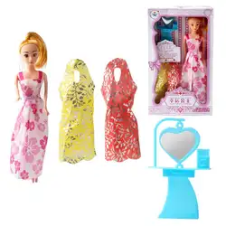 Оригинальное милое платье исследование на борту кукла модель игрушки Дети Девочка играть дома кукла подарок на день рождения украшения