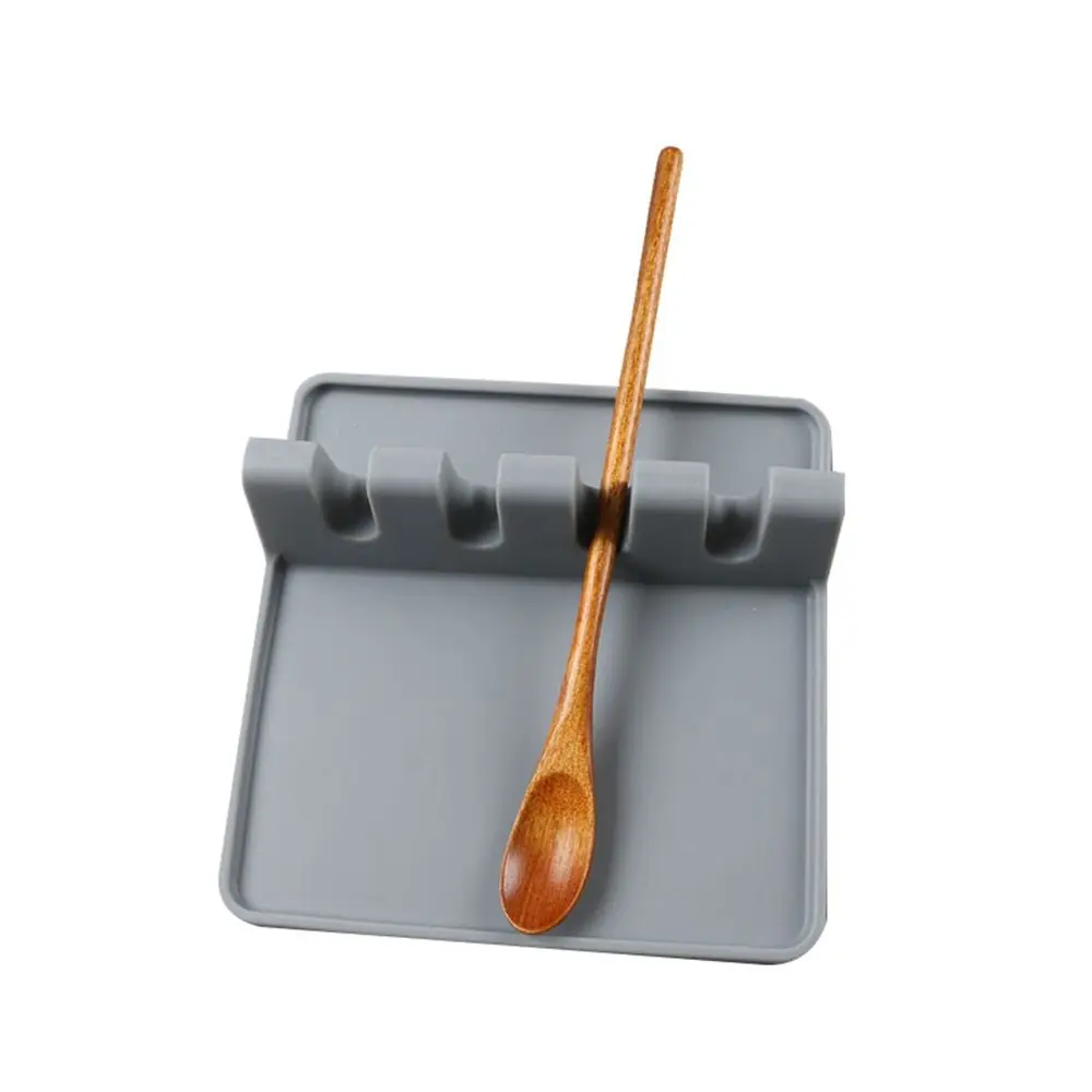 

Silicone Spoon Holder Kitchen Cooking Tools Kitchen Silicone Spoon Rest Utensil Spatula Holder Heat Resistant