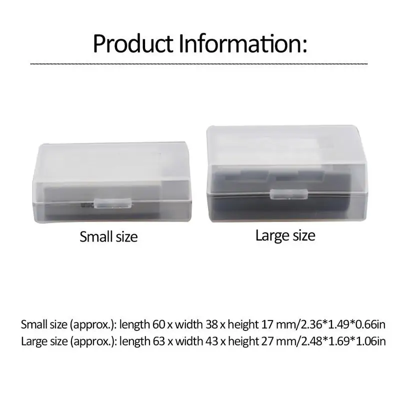 

Large Lithium Battery Box SLR Camera Battery Protection Storage Case Anti-Scratch Moisture-Proof Box