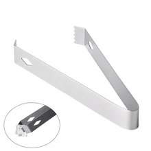 1 шт. щипцы для льда портативные функциональные многоразовые прочные из нержавеющей стали новые Щипцы для льда зажим для льда для домашнего бара