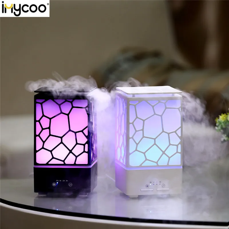 

IMYCOO 200ML Essential Oil Diffuser Ultrasonic USB Humidifier Timing 4h Colorful Night Light Mist Maker for Home Creative Gift