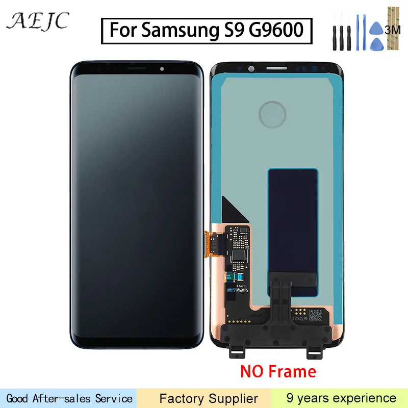 

Super AMOLED For Samsung S9 G9600 LCD Screen Display Touch Screen Digitizer Assembly 5.8 inch For Samsung S9 G9600 Screen
