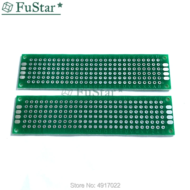 5pcs/lot Double Side Prototype PCB 2*8 cm diy Universal Printed Circuit Board 2x8cm 20x80mm Connector Plate HOT | Строительство и