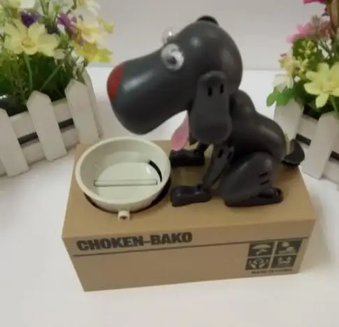 

Cute Cartoon Robotic Dog Money Bank Automatic Stole Coin Piggy Bank Moneybox Toy Gifts For Kids Children's Day Birthday