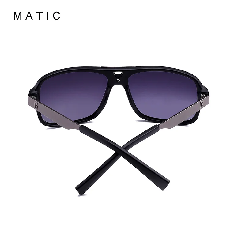 MATIC качественные винтажные Ретро матовые серые квадратные негабаритные поляризованные авиационные солнцезащитные очки для мужчин UV400 брендовые солнцезащитные очки