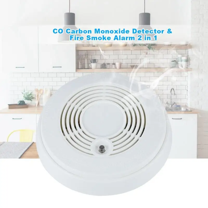 

Loud 85dB High Sensitive Combination 2 in1 CO Carbon Monoxide Detector Fire Smoke Gas Alarm Sensor