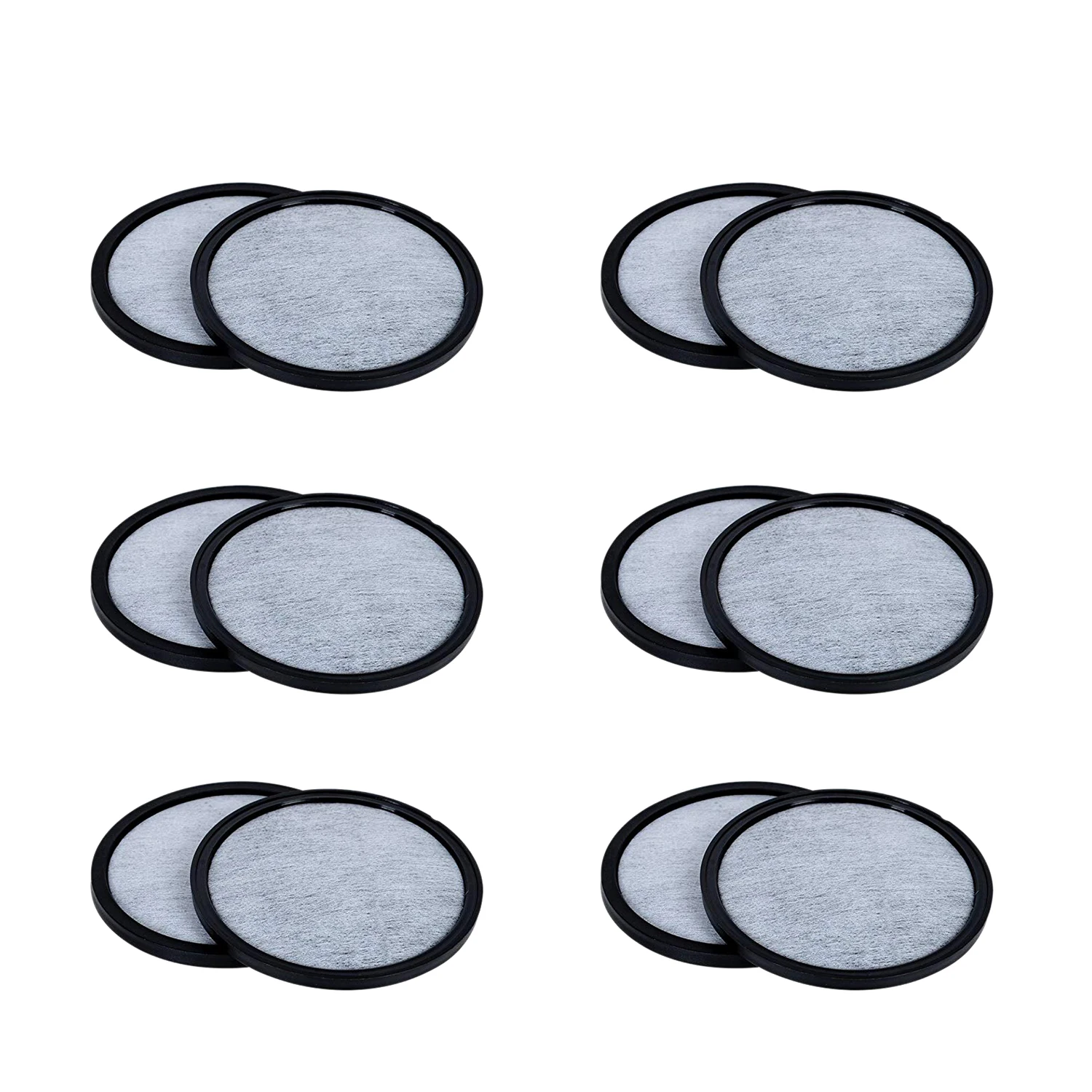

12 Pack of Compatible Water Filter Discs - Universal Fit Mr Coffee Compatible Filters - Replacement Charcoal Water Filter