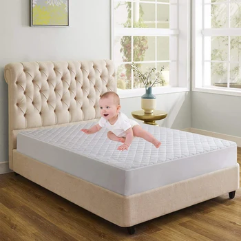 

Hypoallergenic Quilted Cotton Mattress Pad Waterproof Mattress Cover Soft Mattress Topper Washable Mattress Protector Matelas