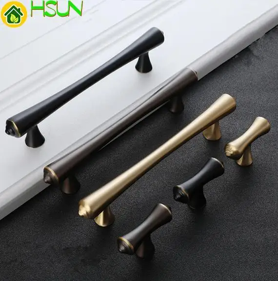 2.5 ''3.75'' 5 ''النحاس الأسود درج التأثيرات T بار الحديثة مضمد التأثيرات مقابض مجلس الوزراء مقابض باب المقابض سحب المطبخ الأجهزة