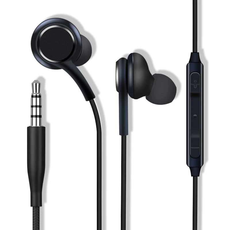 

3.5mm Wired Control Sport Earphone With Wheat Earphones Subwoofer Android Universal In-ear Earphones