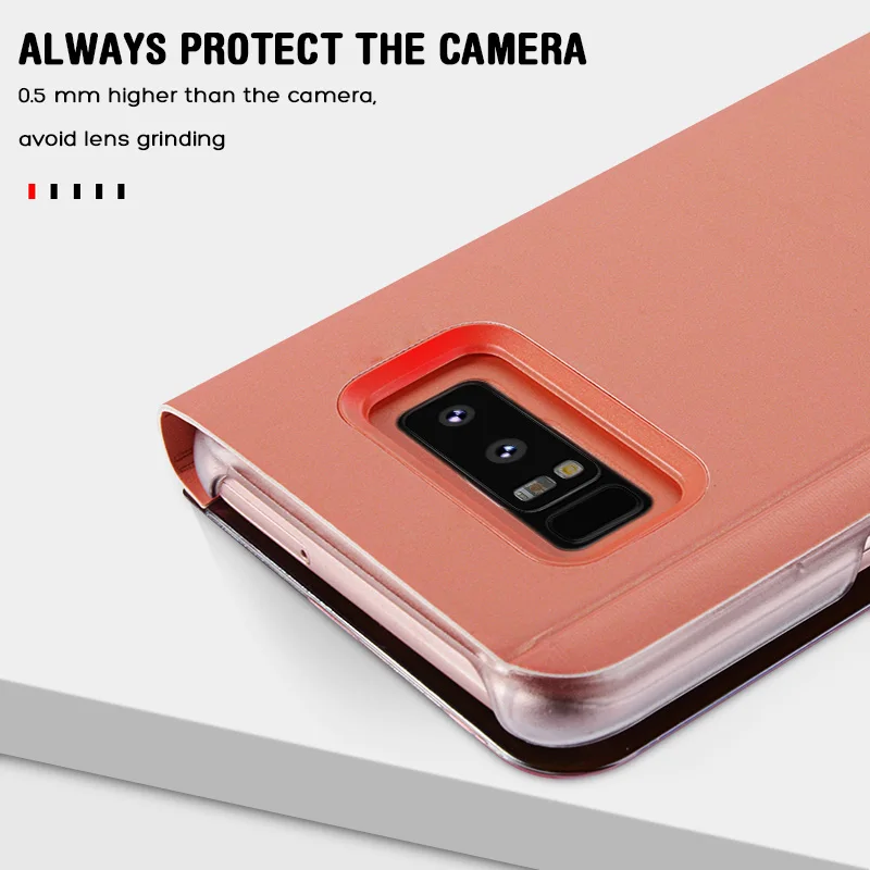 Smart Mirror Flip Phone Case For Samsung Galaxy A70 A50 A40 A30 A20 A10 S8 S9 Plus Stand Case Coque Cover For M10 M20 M30 Cases