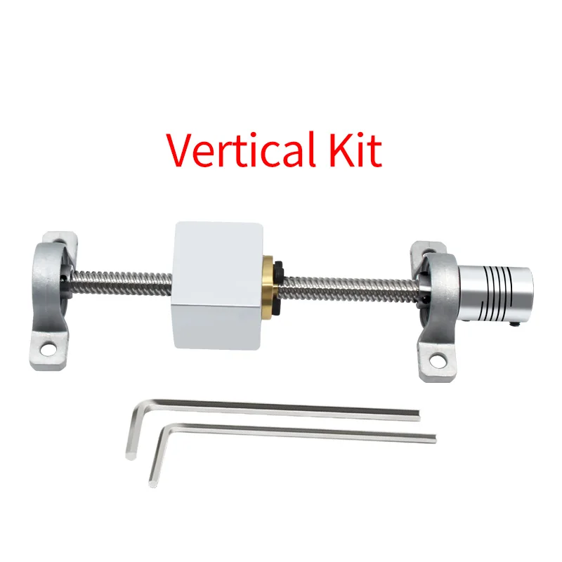 T8 الرصاص طقم مسامير ربط 150/200/300/330/350/400/500mm الرصاص 8mm الرأسي الرصاص قضيب ربط و وسادة كتلة تحمل المركبة ل 3D طابعة