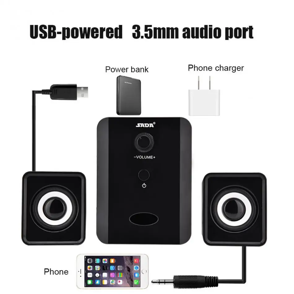 Ostart D 201 USB проводной комбинированный динамик портативный Проводной планшетный
