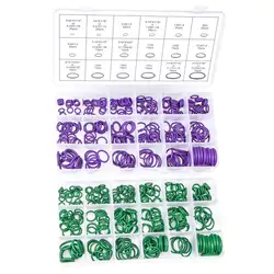 540 шт./18 размеров резиновые уплотнительные кольца, Зеленый/фиолетовый уплотнения комплект шайб в ассортименте для сантехника