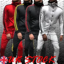 Британский мужской спортивный костюм, шерстяная толстовка с капюшоном, повседневный топ и брюки для бега, контрастный набор для бега