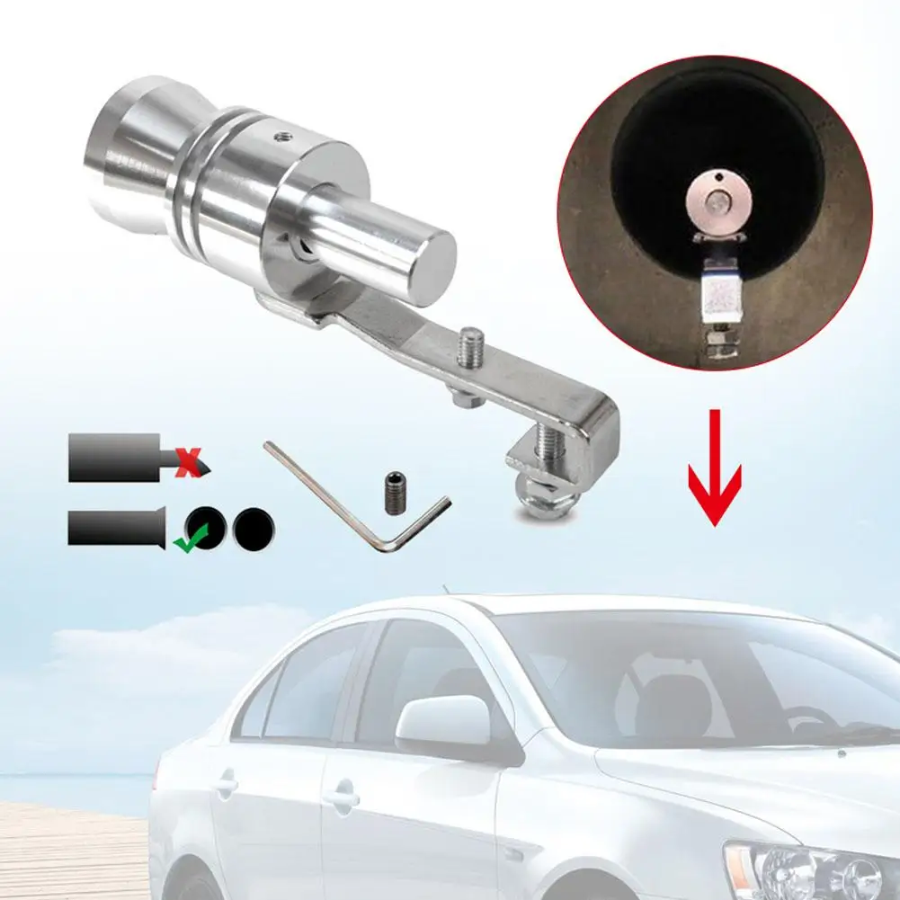 

Aluminum Alloy Turbo Sound Whistle Blowoff Valve Simulator Exhaust Pipes Car Accessories