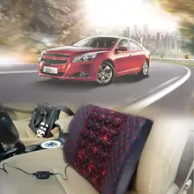 12 В, автомобильная электрическая Массажная подушка для спины, поясничная поддержка, поясничная поддержка, Универсальная автомобильная поясничная подушка, аксессуары для автомобильных сидений, Новинка