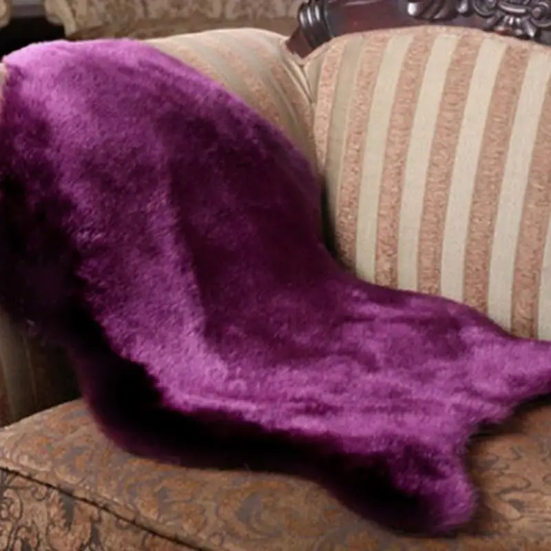 Меховой чехол для сиденья мягкие стулья простые пушистые коврики моющиеся спальни искусственный коврик покрытие Теплый Ковер с длинным ворсом сиденья