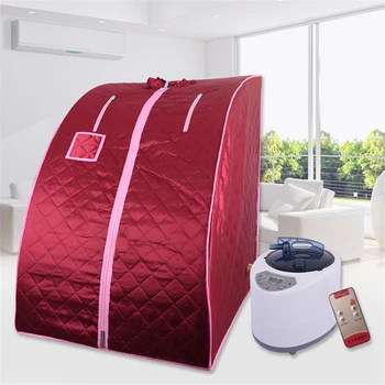 

Portable Home Sauna Tent Weight Loss Calories Detox Relieve Bath SPA Sauna Bag Remote Temperature Control Sauna Set HWC