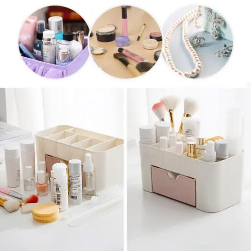 Women Make up Cosmetic Holder Perfume Jewellery Case Storage Organizer Box New Cosmetic Nail Tech Storage Beauty Box