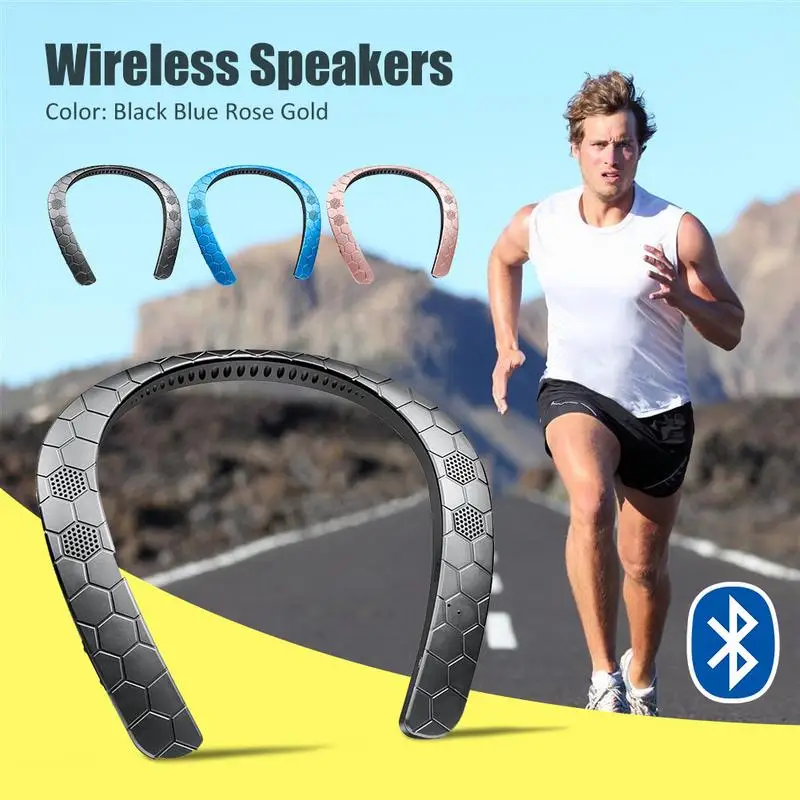 

2018 Hot Sale New HX929 Creative Neck Hanging Neck Portable Bluetooth Running Speaker Dropship 11.11